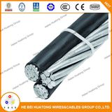 Triplex/Quadruplex AAC Conductor XLPE Insulated ACSR Netural Service Drop Cable