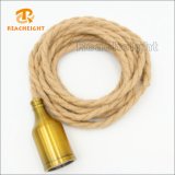 Good Quality Vinttage Hemp Rope Cord Set with Lamp Holder