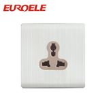 High Efficiency 3 Pin Aluminum Plate Wall Socket