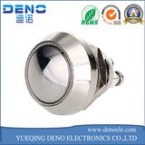 Chrome Metal on/off Push Button Switch 1/2