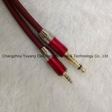 6.35mm Mono Plug to 3.5 Stereo Plug Metal/AV Cable