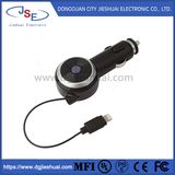 Tangle-Free Lightning Retractable Cable USB Car Charger for iPhone Devices