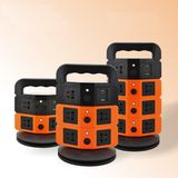Two Layer 1.8m Vertical Outlet Rotate Power Strip Multiple Socket Outlet