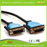 Gold Plug DVI-D Dual Link Cable with Ferrites