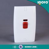 45A Air Condition Double Pole Wall Switch with Neon