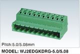 Wanjie Plug-in Terminal Block Connector Pitch5.0/5.08mm (WJ2EDGKDRG-5.0/5.08)