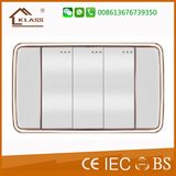 Electric Switch White Series 3gang Wall Switch