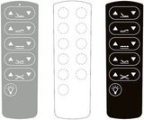 3m Adhesive Flexible Membrane Switch Keyboard Graphic Overlay for CD Player