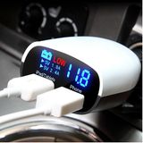 2 USB High Tech Display Car Charger for Mobile Phone