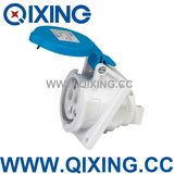 Cee IP44 16A 3p Angle Blue Industrial Socket (QX1463)
