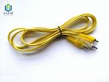 Stereo 3.5mm to 2 Male RCA Cable with Clear Jacket