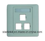 3 Port Fiber Faceplate Compatible for Sc LC FC St