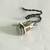IP67 Waterproof 19mm Metal Electric Push Button Switch with Wire Terminal