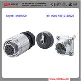Screwing Connecting Waterproof IP68 Connector/9pin Connector