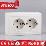 Double Germany Standard Socket for European and Africa Market