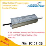 120W Outdoor Programmable Dimmable Constant Current Waterproof LED Power Supply