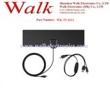 Small Size Flat HD TV Antenna Amplified Digital Indoor Antenna High Gain HDTV ATSC DVB ISDB Dtmb Antenna with Detachable Signal Amplifier