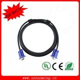 VGA Monitor Male to Male Cable Blue Black 1.8m