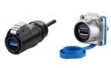 IP67 Waterproof Connector Plastic Waterproof USB Connector Panel Female Connector