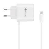 QC3.0 Phone USB Charger with Micro USB Cable for Android