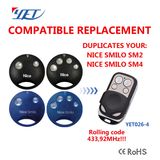 Universal Remote Control Work for Nice Smilo 433 for Gate Door