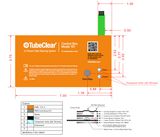 Tube Cleaning System Tactile Embossing LED Indicator Membrane Switch