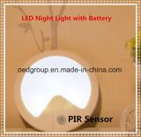 Human-Body Detection and Optical Sensor LED Night Lamp with Battery