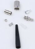 FC Simplex Sm Fiber Optic Connector with Black Slotted Boot