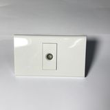 CAT6 Wall Plate, Ethernet Punch Down Keystone Jack, White