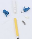 LC Simplex 2.0mm Fiber Optic Connector with White Boot