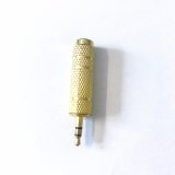 High-End Golden 3.5mm Stereo/Mono Connector for Audio/Video/Guitar/Music Instruments/Earphone/Headphone/Camera/Sound Box/Loud-Speaker/Computer