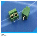 5.0mm Pitch 2 Pin Straight PCB Screw Terminal Block Connector