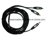 AV Cable, 2RCA Plug to 3.5mm Stereo Plug