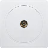 British Standard One Gang TV Socket Flat (A3)