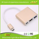 USB 3.1 C Type to HDMI+USB 3.0+Type C Hub Adapter