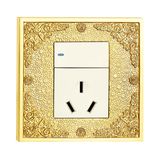 Brass Switch Socket with Classic Patterns