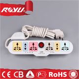 Universal UL Approved Detachable Pivot Power Strip with Individual Switches