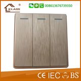 2017 New Good Price 86X86 3gang 3way Wall Switch