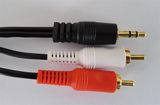Audio/Video Cable, 3.5 Stereo to 2 RCA Cable