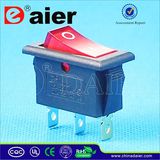 3pin Red Lamp T125 Rocker Switch
