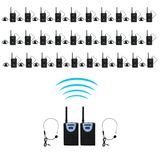 2.4GHz Professional Tp-Wireless Tour Guide System for Teaching, Simultaneous Translation, Meeting, Museum Visiting 2 Transmitter 30 Receiver