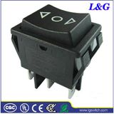 20A 6 Pins (ON) -off- (ON) Power Reset Rocker Switch