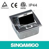 IP44 Power Receptacle Outlet Box with Changeable Modules Floor Socket
