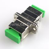 Sc APC Singlemode Simplex Metal Adapter with Flange