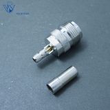 RF Coaxial Female Crimp Soldering N Connector for Rg58 Cable