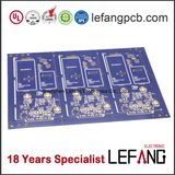 Immersion Gold PCB Board for Safety Device with Blue Solder