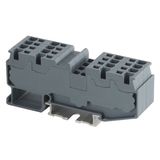 Dinrail Spring Terminal Block Jut14-4/2-2 Direct Plug-in Connector