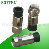 75ohm Suitable for Distribution Cable Rg59/ RG6 Compression Connector