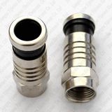 Rg59 RG6 F Male Compression Connector RF Coaxial Cable Connectors