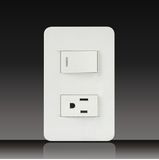 1 Gang 1 Way Switch+3pin Socket (LGL-11-15)
